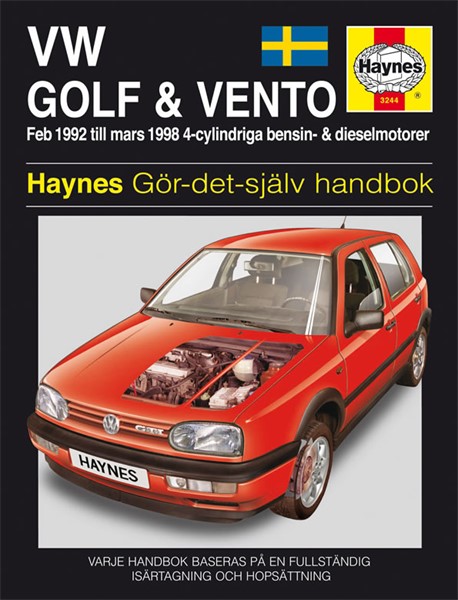 Haynes Reparationshandbok, Vw Golf Iii & Vento, Universal Haynes