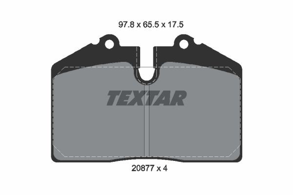 Bromsbeläggsats, Bakaxel Textar Q+ 2087709 TEXTAR