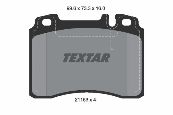 Bromsbeläggsats, Framaxel Textar Q+ 2115305 TEXTAR