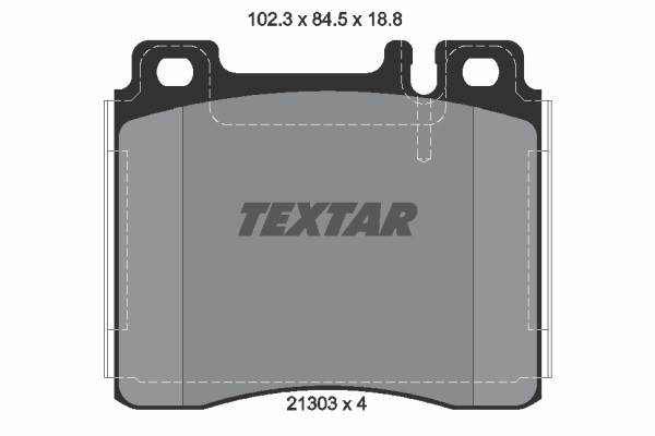 Bromsbeläggsats, Framaxel Textar Q+ 2130304 TEXTAR