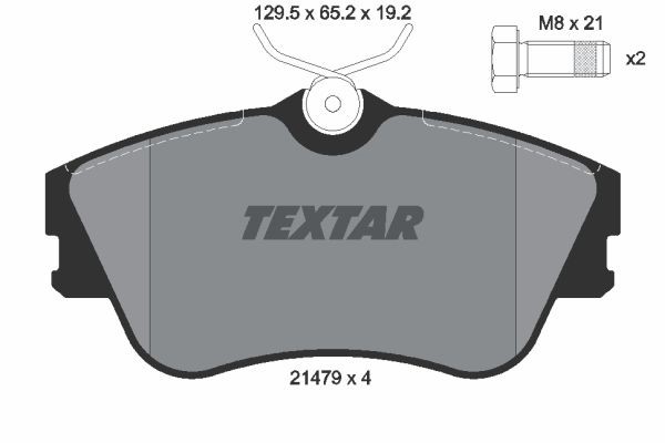 Bromsbeläggsats Solid, Framaxel Textar Q+ 2147902 TEXTAR