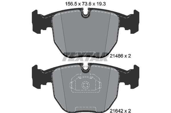 Bromsbeläggsats, Framaxel Textar Q+ 2148602 TEXTAR