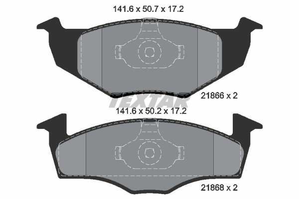 Bromsbeläggsats, Framaxel Textar Q+ 2186602 TEXTAR