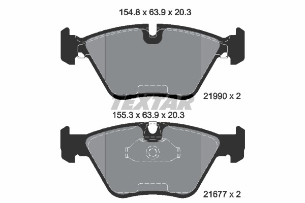 Bromsbeläggsats, Framaxel Textar Q+ 2199003 TEXTAR
