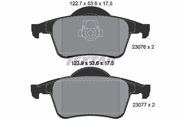 Bromsbeläggsats, Bakaxel Textar Q+ 2307602 TEXTAR