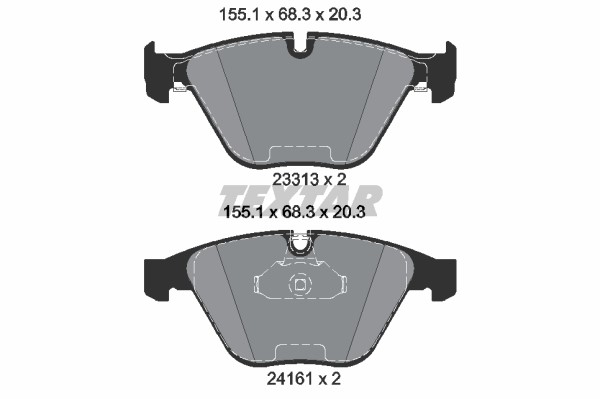 Bromsbeläggsats, Framaxel Textar 2331303 TEXTAR