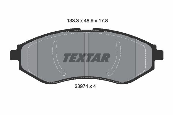 Bromsbeläggsats, Framaxel Textar Q+ 2397401 TEXTAR