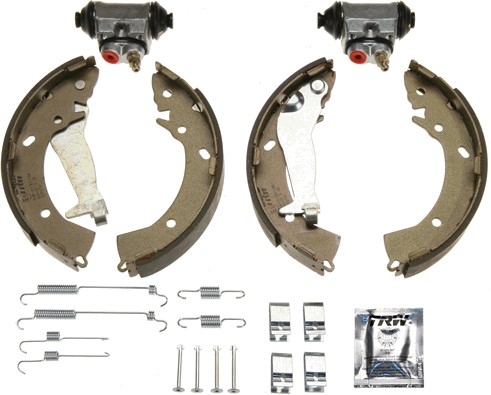 Bromsbackar, sats, Bakaxel Trw Brake kit BK1629 TRW