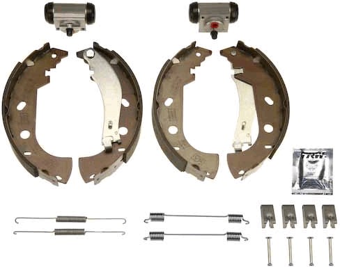 Bromsbackar, sats, Bakaxel, Bak Trw Brake kit BK1748 TRW