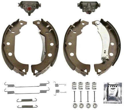 Bromsbackar, sats, Bakaxel, Bak Trw Brake kit BK1764 TRW