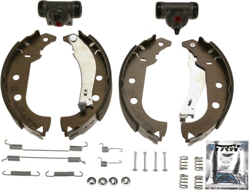 Bromsbackar, sats, Bakaxel, Bak Trw Brake kit BK1765 TRW
