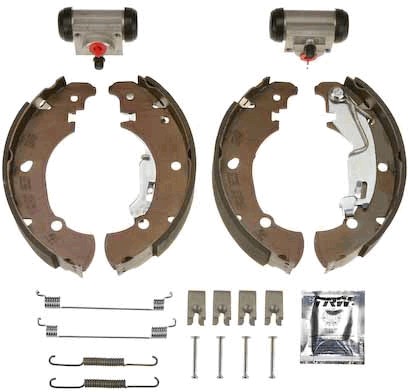 Bromsbackar, sats, Bakaxel, Bak Trw Brake kit BK1766 TRW