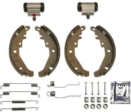 Bromsbackar, sats, Bakaxel, Bak Trw Brake kit BK1775 TRW