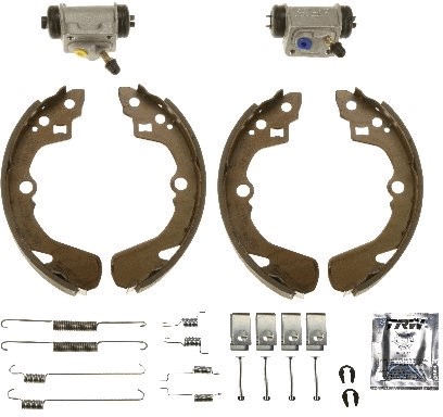 Bromsbackar, sats, Bakaxel, Bak Trw Brake kit BK1969 TRW