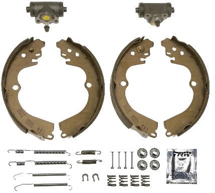 Bromsbackar, sats, Bakaxel, Bak Trw Brake kit BK1978 TRW