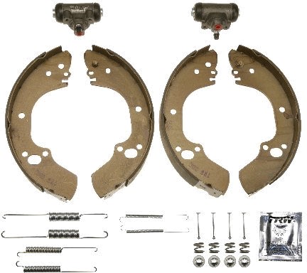 Bromsbackar, sats, Bakaxel, Bak Trw Brake kit BK2606 TRW