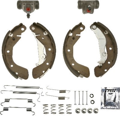 Bromsbackar, sats, Bak Trw Brake kit BK2613 TRW