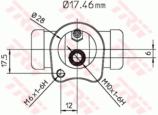 Hjulcylinder, Bakaxel Trw BWC115 TRW