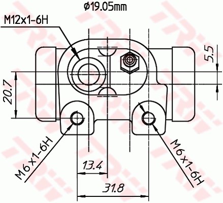 Hjulcylinder, Bakaxel Trw BWD307T TRW
