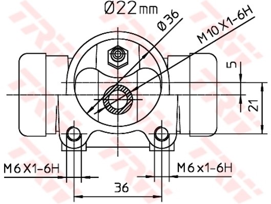 Hjulcylinder Trw BWH392 TRW Hjulcylinder Trw BWH392 TRW