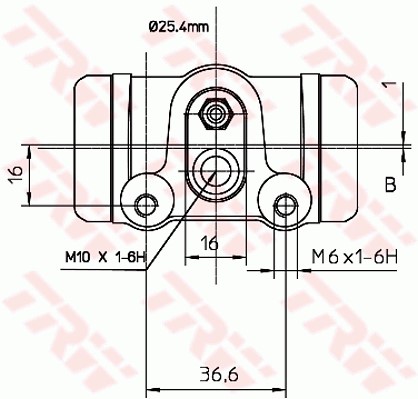 Hjulcylinder Trw BWL112 TRW Hjulcylinder Trw BWL112 TRW