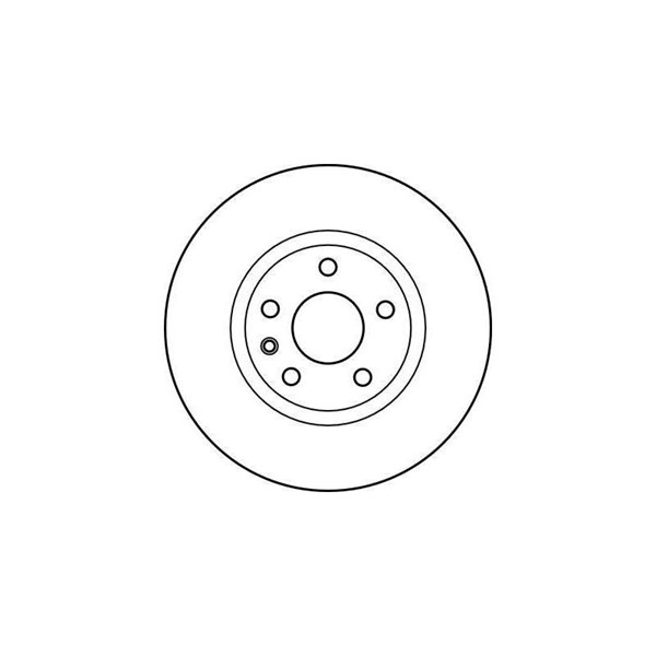 Bromsskiva Ventilerad, Framaxel Trw DF2645 TRW