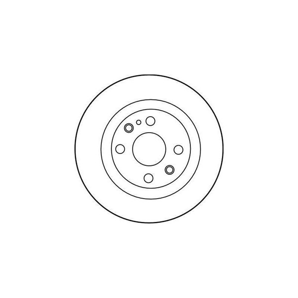 Bromsskiva Solid, Bakaxel Trw DF2703 TRW