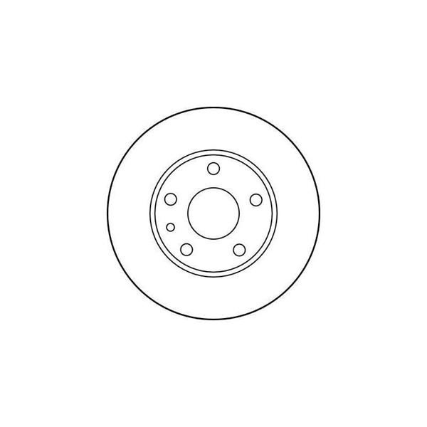 Bromsskiva Solid, Bakaxel Trw DF2763 TRW