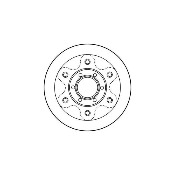Bromsskiva Solid, Framaxel Trw DF2788S TRW