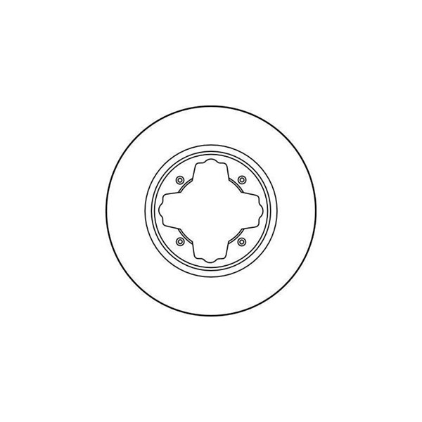 Bromsskiva Ventilerad, Framaxel Trw DF3084 TRW