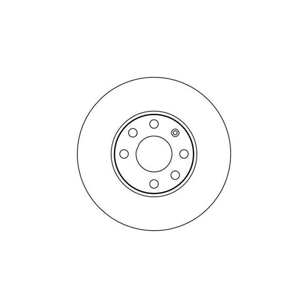 Bromsskiva Ventilerad, Framaxel, Bakaxel Trw DF4042 TRW