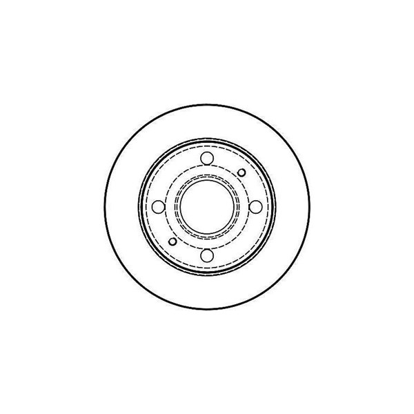 Bromsskiva Solid, Framaxel Trw DF4070 TRW