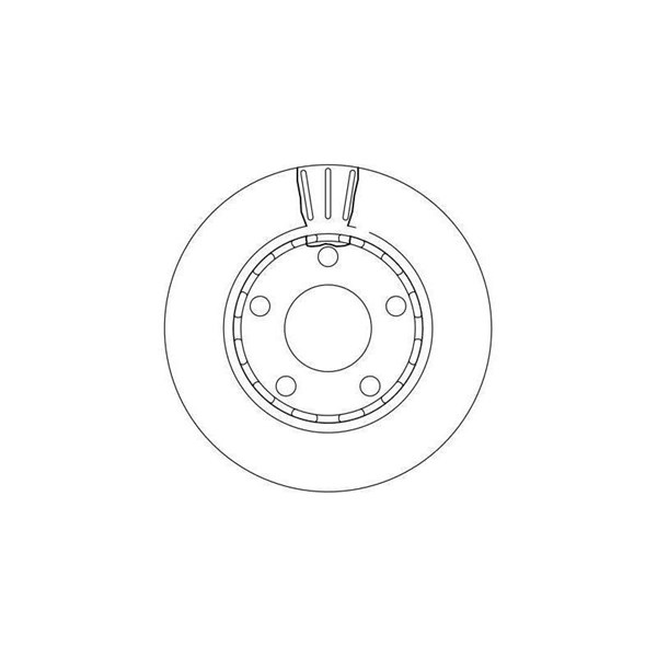 Bromsskiva Ventilerad, Bakaxel Trw DF4210 TRW