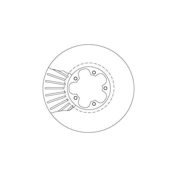 Bromsskiva Ventilerad, Framaxel Trw DF4216 TRW