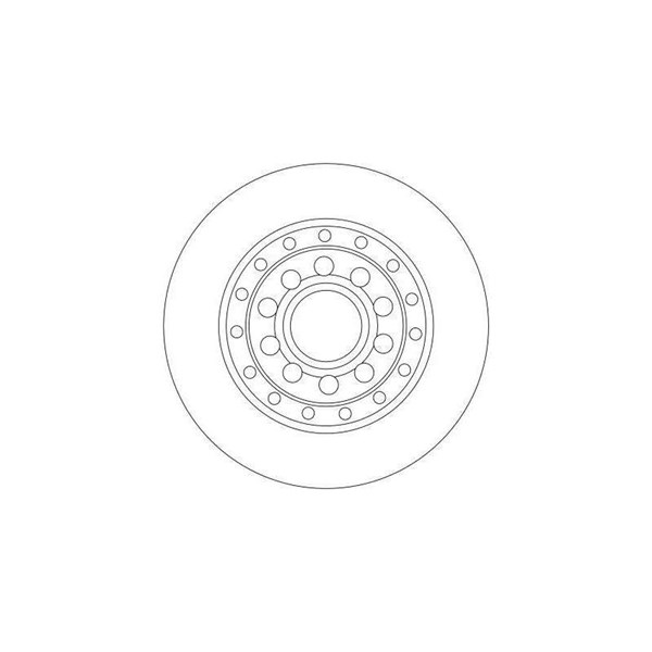 Bromsskiva Ventilerad, Bakaxel Trw DF4269 TRW
