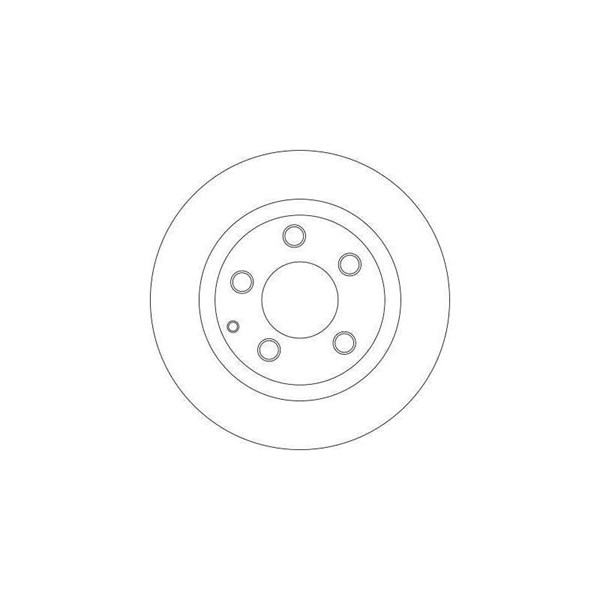 Bromsskiva Solid, Bakaxel Trw DF4442 TRW