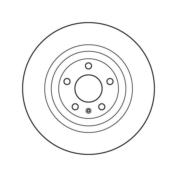 Bromsskiva Ventilerad, Bakaxel Trw DF4818S TRW