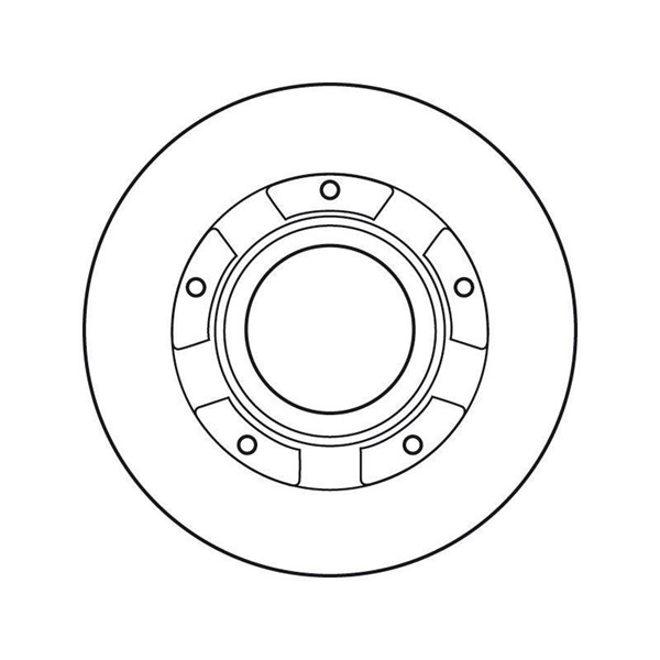 Bromsskiva Solid, Bakaxel Trw DF4821S TRW