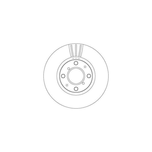 Bromsskiva Ventilerad, Framaxel Trw DF4824 TRW