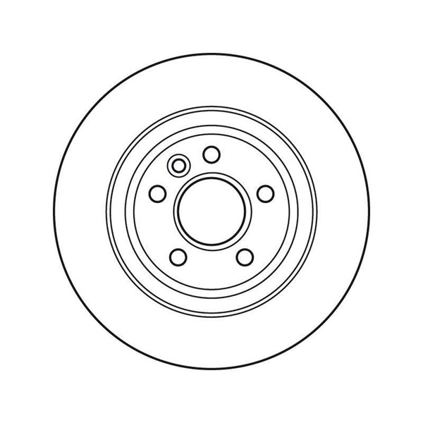 Bromsskiva Solid, Bakaxel Trw DF4844 TRW