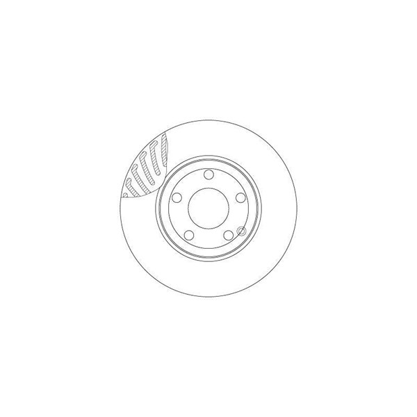 Bromsskiva Ventilerad, Framaxel Trw DF4863S TRW Bromsskiva Ventilerad, Framaxel Trw DF4863S TRW