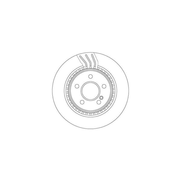 Bromsskiva Ventilerad, Bakaxel Trw DF4864S TRW