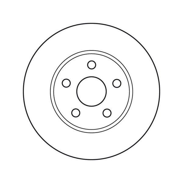 Bromsskiva Ventilerad, Framaxel Trw DF4877 TRW