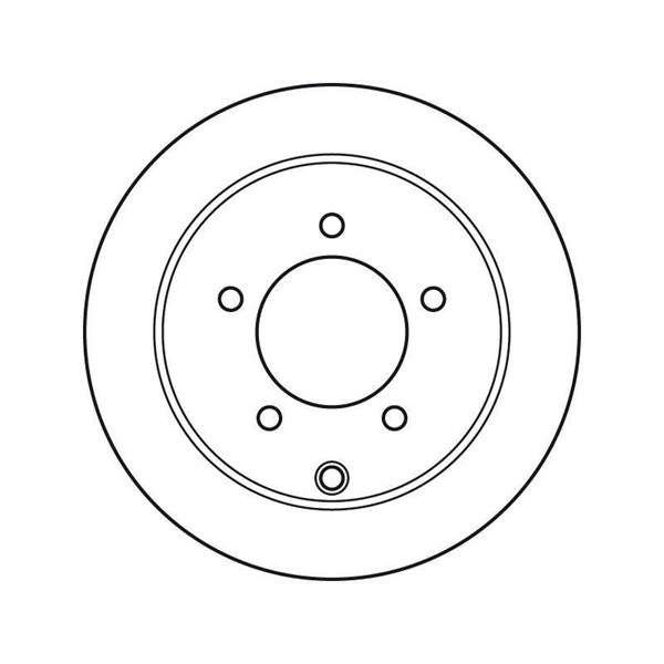 Bromsskiva Solid, Bakaxel Trw DF4973 TRW