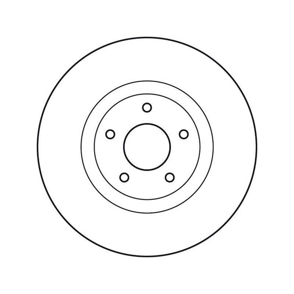 Bromsskiva Ventilerad, Framaxel Trw DF4989S TRW