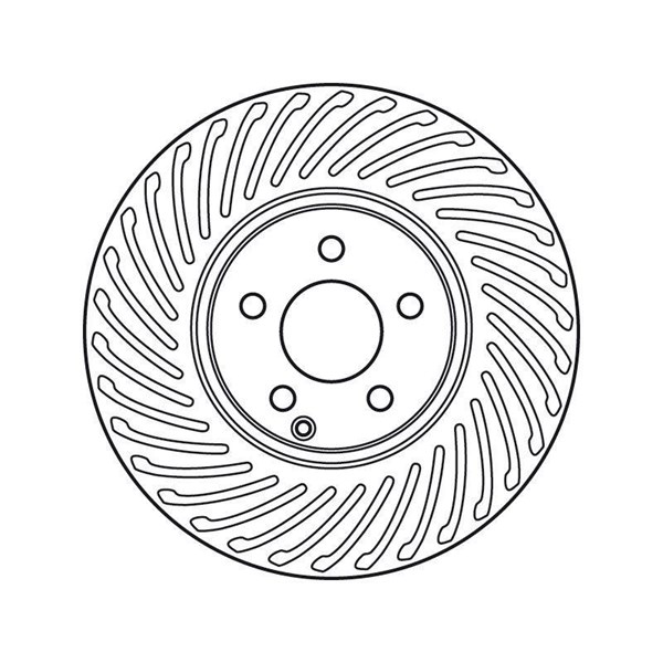 Bromsskiva Ventilerad, Framaxel Trw DF6012S TRW