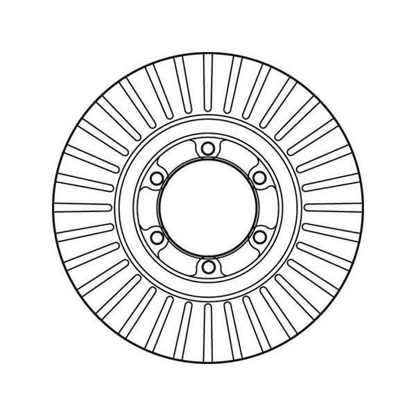 Bromsskiva Ventilerad, Framaxel Trw DF6022 TRW