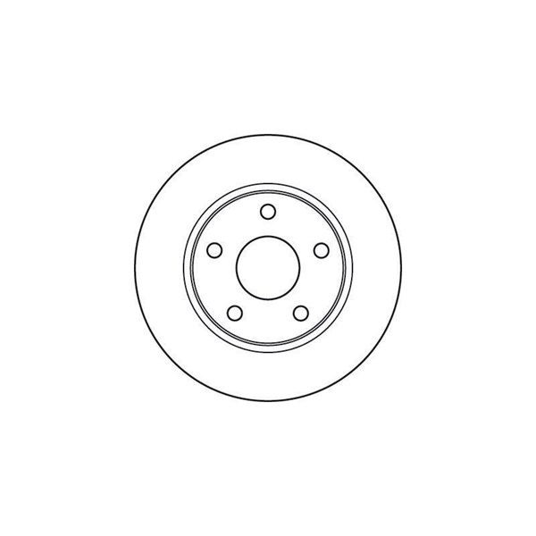 Bromsskiva Ventilerad, Framaxel Trw DF6037 TRW