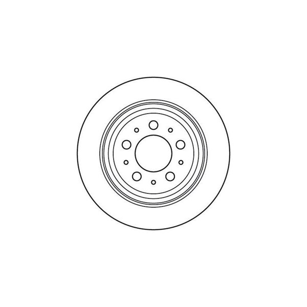 Bromsskiva Solid, Bakaxel Trw DF6048 TRW