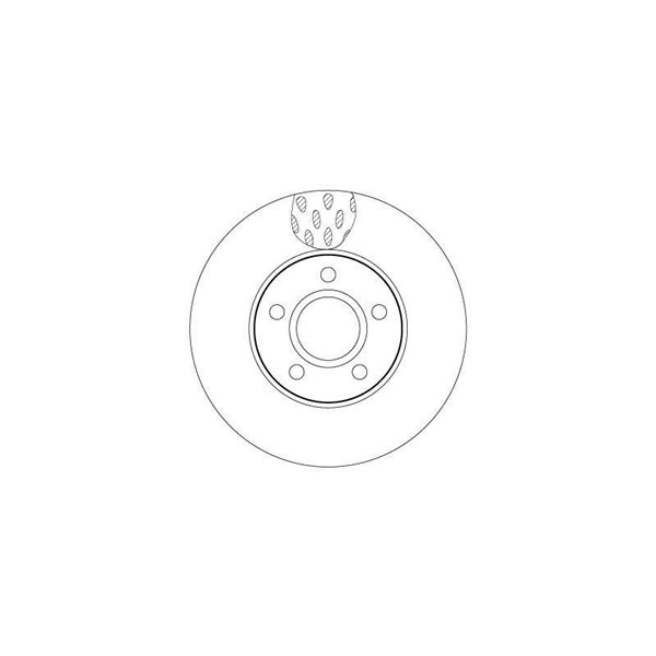 Bromsskiva Ventilerad, Framaxel Trw DF6138 TRW